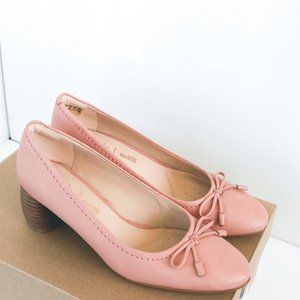 CLARKS | Leather bow pumps